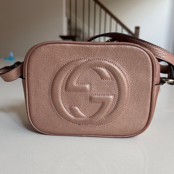 Gucci Disco Brown Leather Crossbody Bag - Picture 1 of 5